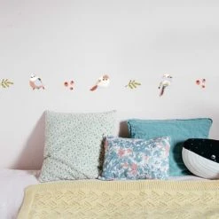 Mimi'lou Stickers Et Papiers-peint Enfant Frise Adhésive Oiseaux (5 M)