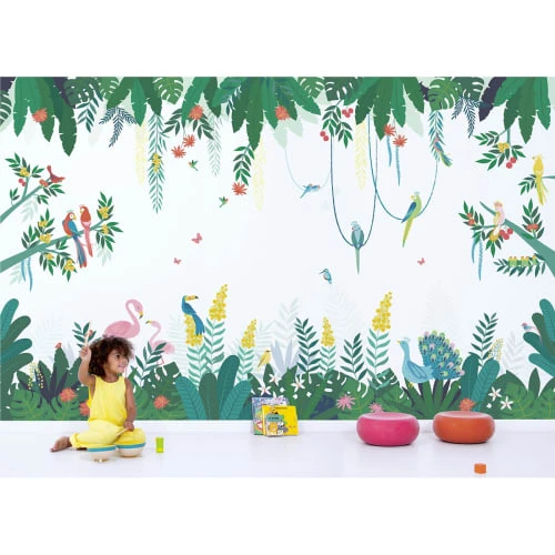 Lilipinso Stickers Et Papiers-peint Enfant Papier Peint Décor Tropicale En Papier Multicolore 4m X 2,48 M – Image 3