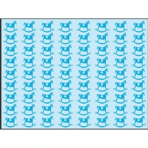 Artgeist Stickers Et Papiers-peint Enfant Papier Peint Enfant Cheval Ă Bascule Motif Bleu 300x230 â Image 2