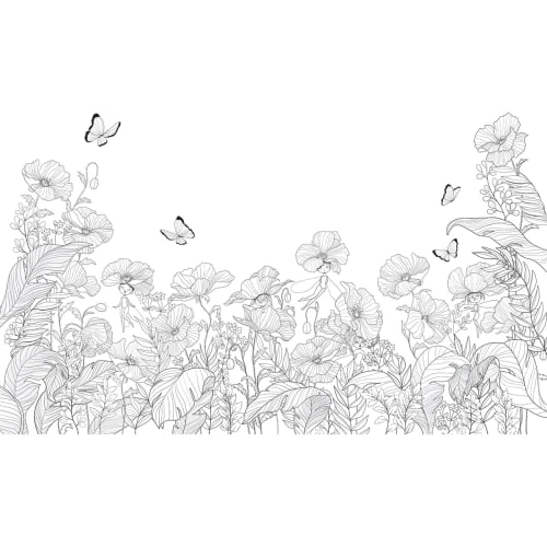 Acte Deco Stickers Et Papiers-peint Enfant Papier Peint Enfant Coquelicots Et Fées Nb - 250x255 – Image 2