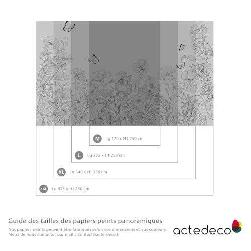 Acte Deco Stickers Et Papiers-peint Enfant Papier Peint Enfant Coquelicots Et Fées Nb - 250x255 – Image 3