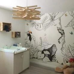 Acte Deco Stickers Et Papiers-peint Enfant Papier Peint Enfant Panoramique Enfant Jungle 01 - 250x255