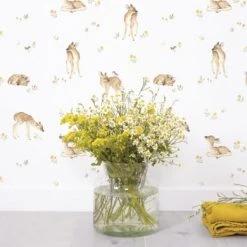 Lilipinso Stickers Et Papiers-peint Enfant Papier Peint Faons Multicolore