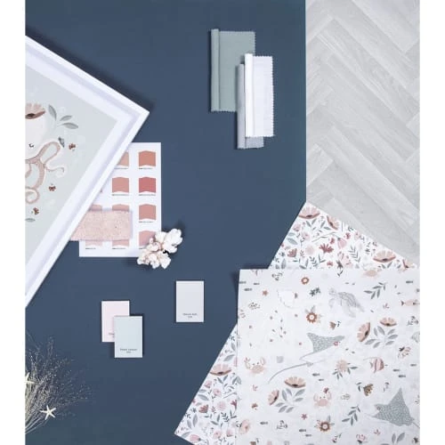 Lilipinso Stickers Et Papiers-peint Enfant Papier Peint Fleurs En Papier Rose 50cm X 10m – Image 4