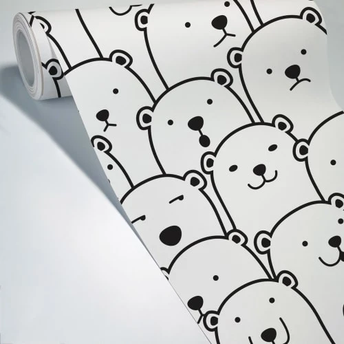 99Déco Stickers Et Papiers-peint Enfant Papier Peint Panoramique Enfant Ours 240x270cm – Image 5