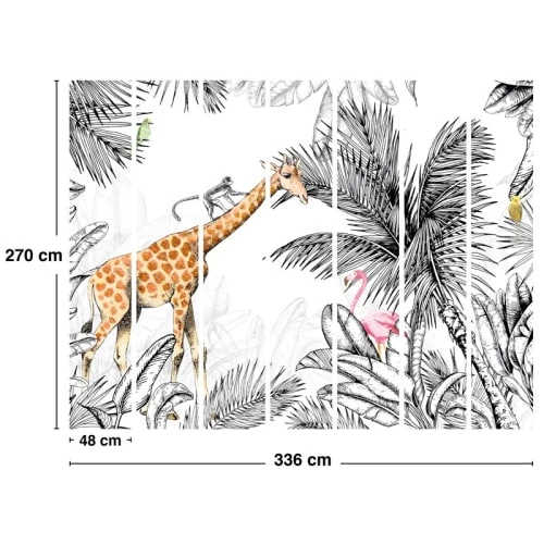 99Déco Stickers Et Papiers-peint Enfant Papier Peint Panoramique Intissé 336x270cm – Image 3