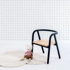 Lilipinso Stickers Et Papiers-peint Enfant Papier Peint Quadrillage En Papier Blanc 50cm X 10m