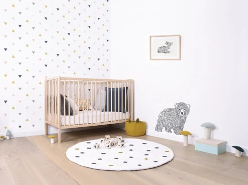 Lilipinso Stickers Et Papiers-peint Enfant Papier Peint Triangles En Papier Multicolore 50cm X 10m – Image 4