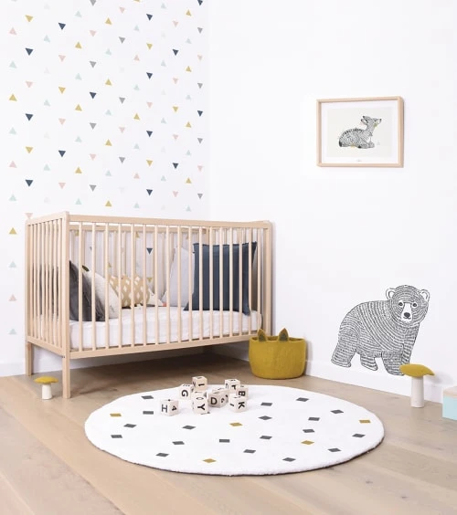 Lilipinso Stickers Et Papiers-peint Enfant Papier Peint Triangles En Papier Multicolore 50cm X 10m – Image 6