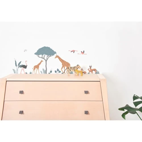 Lilipinso Stickers Et Papiers-peint Enfant Planche De Stickers Animaux Sauvages Multicolore – Image 2