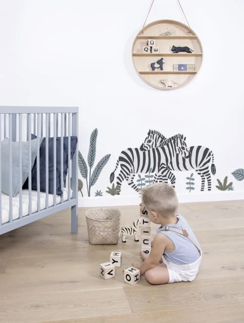 Lilipinso Stickers Et Papiers-peint Enfant Planche De Stickers Décoratifs Zèbres Multicolore – Image 2