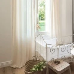 Cocoeko Rideaux Enfant Rideau à Nouettes écru (130x 260cm)