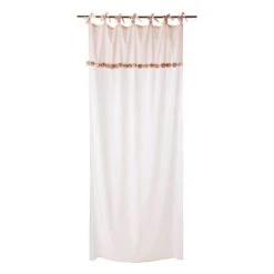 Maisons Du Monde Rideaux Enfant Rideau à Nouettes En Coton Bicolore à L'unité 110x250