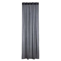 Maisons Du Monde Rideaux Enfant Rideau Enfant à Passants En Coton Noir Motifs étoiles Blanches à L'unité 110x250