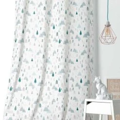 Linder Rideaux Enfant Rideau Enfant Esprit Nordique Vert 26x14
