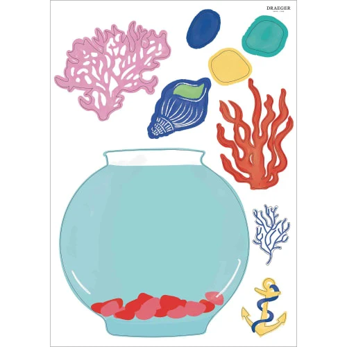 Draeger Paris Stickers Et Papiers-peint Enfant Sticker Mural Aquarium – Image 3