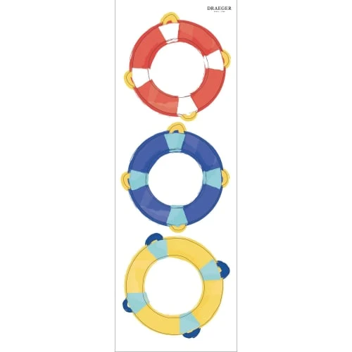 Draeger Paris Stickers Et Papiers-peint Enfant Sticker Mural Bouées Tricolores – Image 3