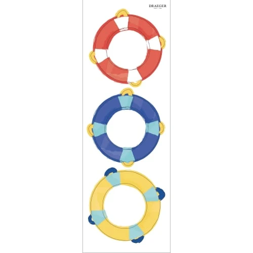 Draeger Paris Stickers Et Papiers-peint Enfant Sticker Mural Bouées Tricolores – Image 5