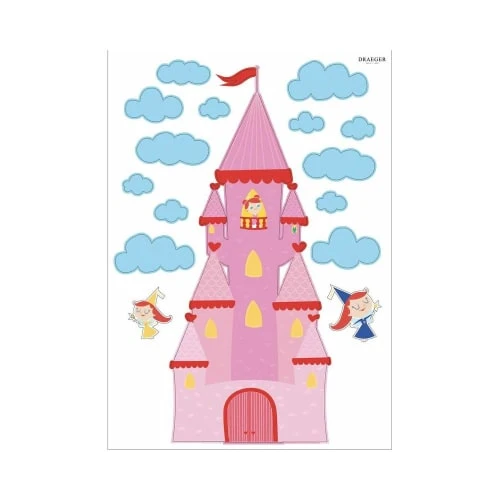 Draeger Paris Stickers Et Papiers-peint Enfant Sticker Mural Château De Princesse – Image 2