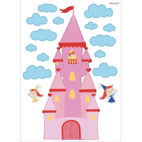 Draeger Paris Stickers Et Papiers-peint Enfant Sticker Mural Château De Princesse – Image 5