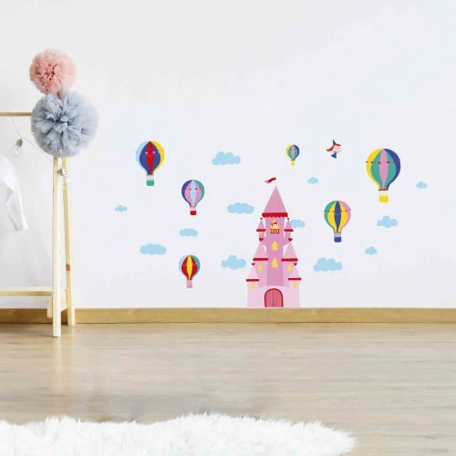 Draeger Paris Stickers Et Papiers-peint Enfant Sticker Mural Château De Princesse