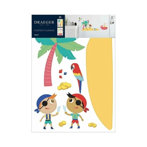 Draeger Paris Stickers Et Papiers-peint Enfant Sticker Mural Ile Aux Pirates – Image 4