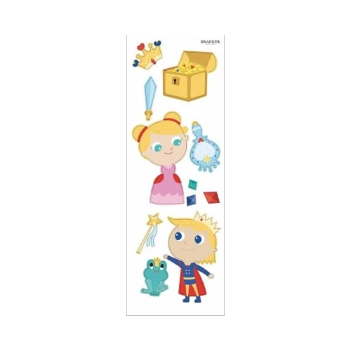 Draeger Paris Stickers Et Papiers-peint Enfant Sticker Mural Princesse Et Prince – Image 2