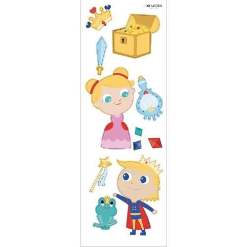 Draeger Paris Stickers Et Papiers-peint Enfant Sticker Mural Princesse Et Prince – Image 4