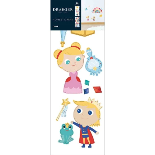 Draeger Paris Stickers Et Papiers-peint Enfant Sticker Mural Princesse Et Prince – Image 5