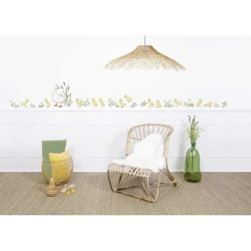 Lilipinso Stickers Et Papiers-peint Enfant Stickers 9 Petits Cannetons En Vinyle Mat Jaune 29,7x 42 Cm – Image 3