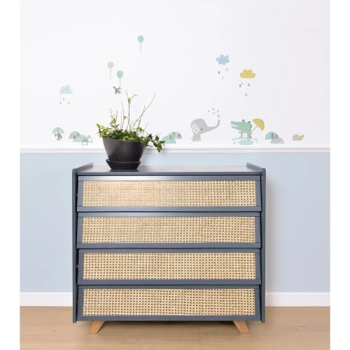 Lilipinso Stickers Et Papiers-peint Enfant Stickers Crocodile Et éléphant En Vinyle Mat Multicolore – Image 2