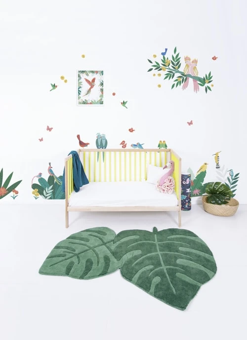 Lilipinso Stickers Et Papiers-peint Enfant Stickers Décor Tropical En Vinyle Mat Multicolore 64x130 Cm – Image 2