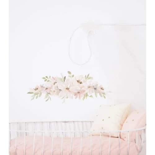 Lilipinso Stickers Et Papiers-peint Enfant Stickers Fleurs En Vinyle Mat Orange – Image 3