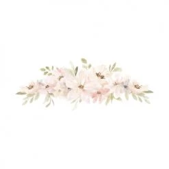 Lilipinso Stickers Et Papiers-peint Enfant Stickers Fleurs En Vinyle Mat Orange