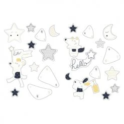 Sauthon Stickers Et Papiers-peint Enfant Stickers Muraux 50x70cm En Adhésif Bleu