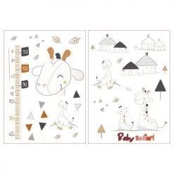 Sauthon Stickers Et Papiers-peint Enfant Stickers Muraux 50x70cm En Adhésif Marron