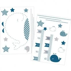 Sauthon Stickers Et Papiers-peint Enfant Stickers Muraux 70x50cm En Adhésif Blanc