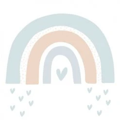 Decochic Stickers Et Papiers-peint Enfant Stickers Mureaux En Vinyle Arc En Ciel Bleu At Beige