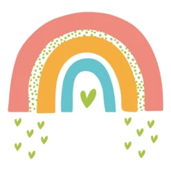 Decochic Stickers Et Papiers-peint Enfant Stickers Mureaux En Vinyle Arc En Ciel Multicolor