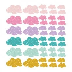 Decochic Stickers Et Papiers-peint Enfant Stickers Mureaux En Vinyle Nuages Rose Et Lilas