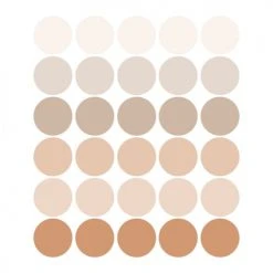 Decochic Stickers Et Papiers-peint Enfant Stickers Mureaux En Vinyle Rondes Marron Et Beige