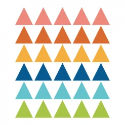 Decochic Stickers Et Papiers-peint Enfant Stickers Mureaux En Vinyle Triangles Multicolor