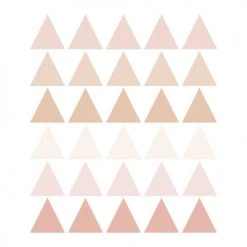 Decochic Stickers Et Papiers-peint Enfant Stickers Mureaux En Vinyle Triangles Rose Et Beige