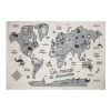 Home Maison Tapis Enfant Tapis Carte Du Monde Polyester Multicolore 150x100cm