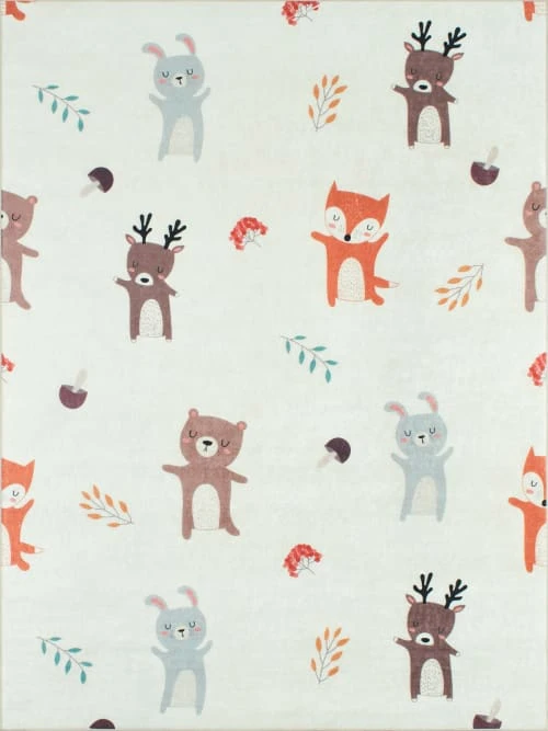Nazar Tapis Enfant Tapis Chambre Enfant Motif Animaux 120x160