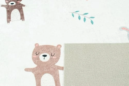 Nazar Tapis Enfant Tapis Chambre Enfant Motif Animaux 120x160 – Image 6