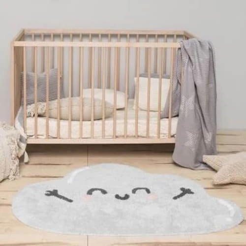 Lorena Canals Tapis Enfant Tapis Coton Enfant - Forme Nuage - 85 X 120 Cm – Image 2