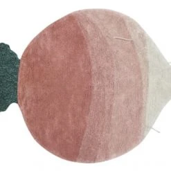 Lorena Canals Tapis Enfant Tapis Coton Enfant Radis Rose 100x150cm