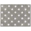 Lorena Canals Tapis Enfant Tapis Coton Gris Motif étoile 120x160