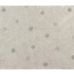 Lorena Canals Tapis Enfant Tapis Coton Lavable Dots Olive 120x160cm